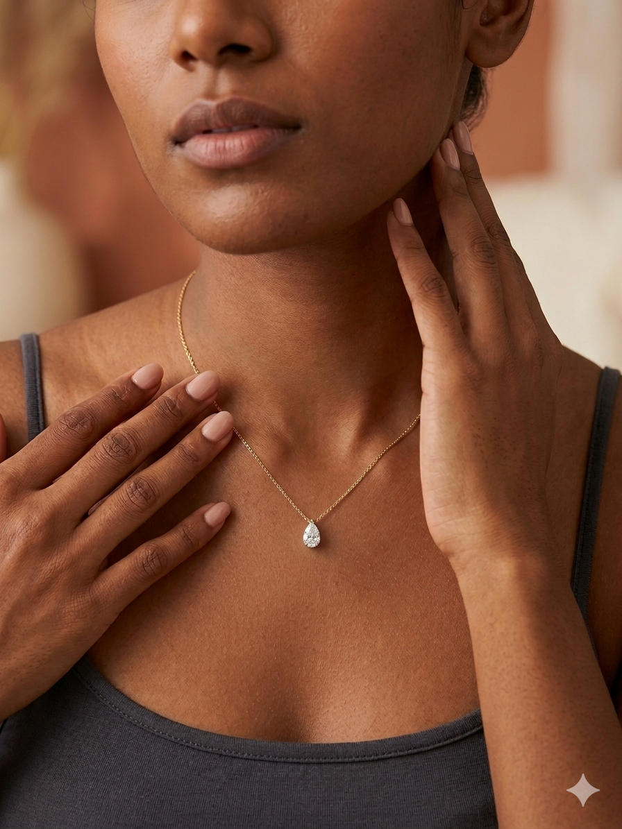 The Aurelia Teardrop Necklace