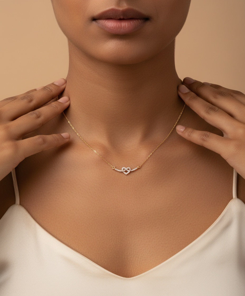 The Amora Twin Heart Necklace