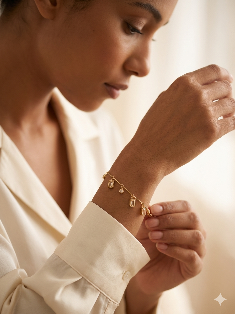 The Geometric Dangle Bracelet