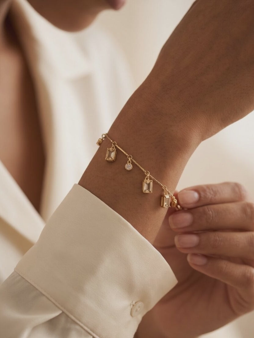 The Geometric Dangle Bracelet