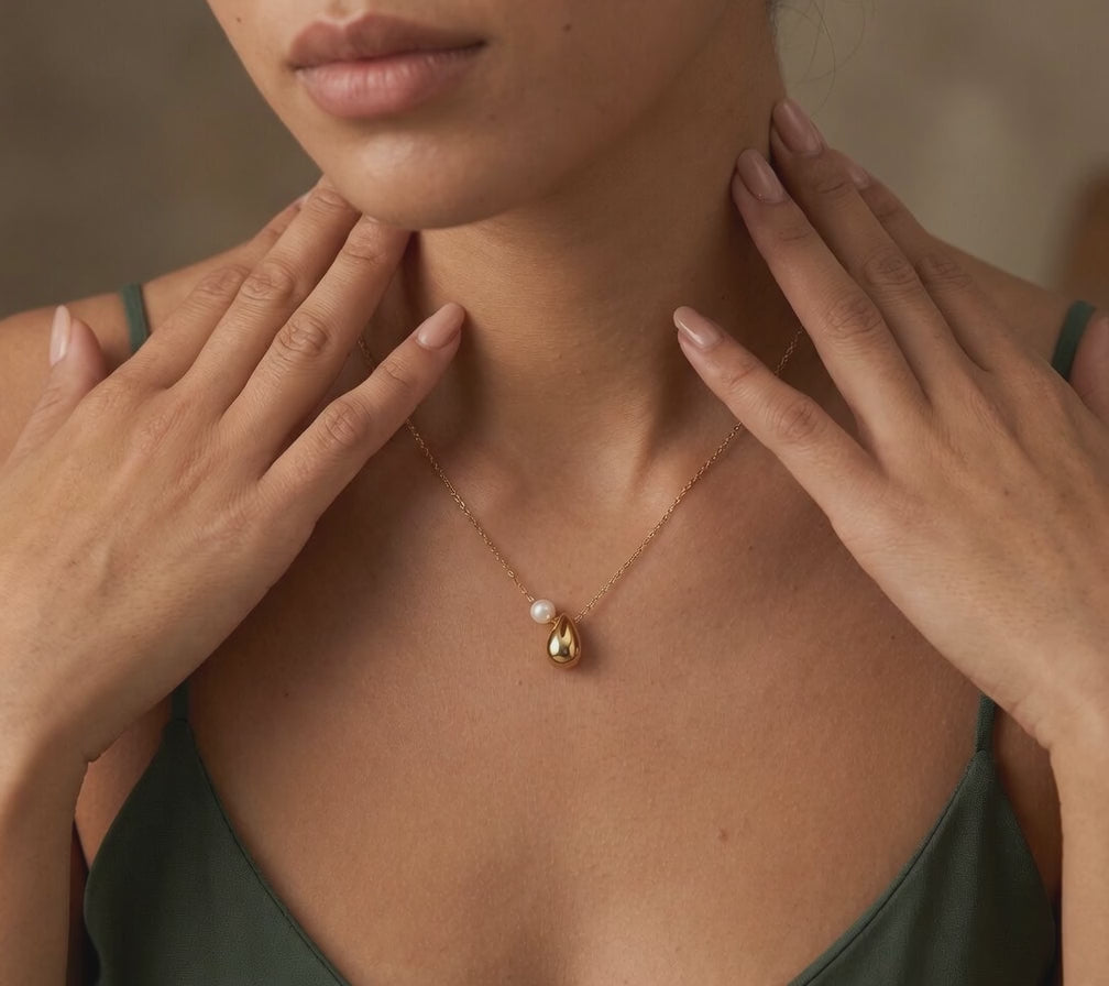 The Nerina Necklace in Gold