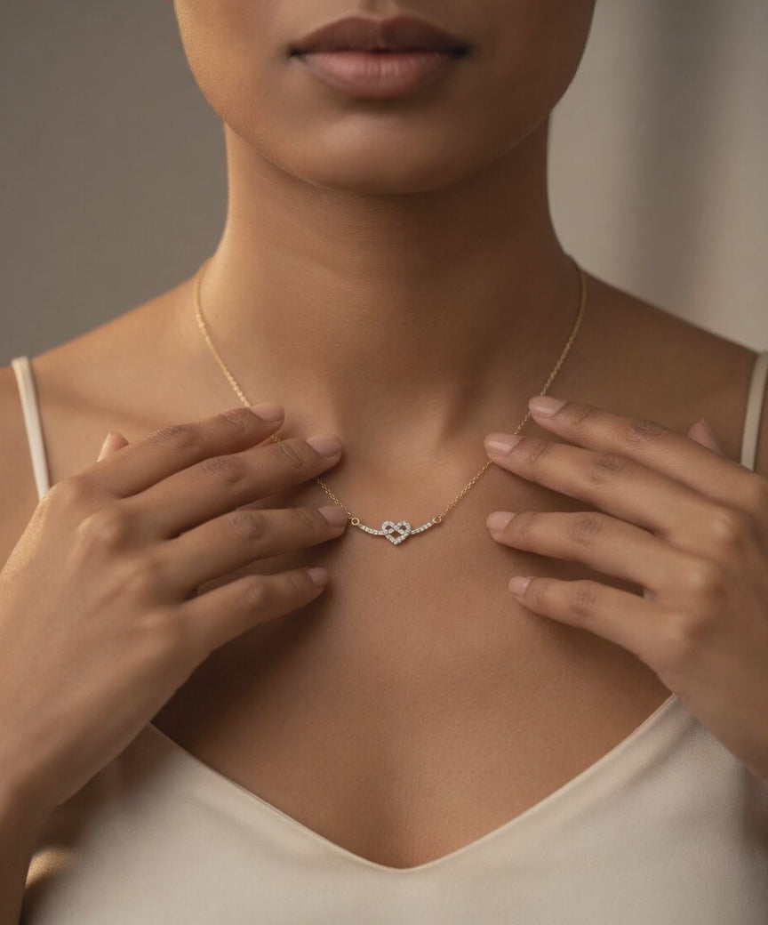 The Amora Twin Heart Necklace